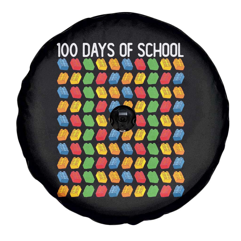 Master Builder 100 Days of School Spare Tire Cover Funny Toy Building Blocks Gift
