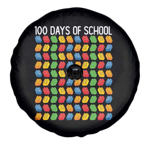 Master Builder 100 Days of School Spare Tire Cover Funny Toy Building Blocks Gift