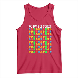 Master Builder 100 Days of School Tank Top Funny Toy Building Blocks Gift