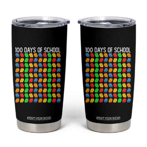 Master Builder 100 Days of School Tumbler Cup Funny Toy Building Blocks Gift