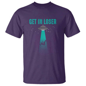 Get In Loser T Shirt Cute Alien UFO Believers TS01 Purple Print Your Wear