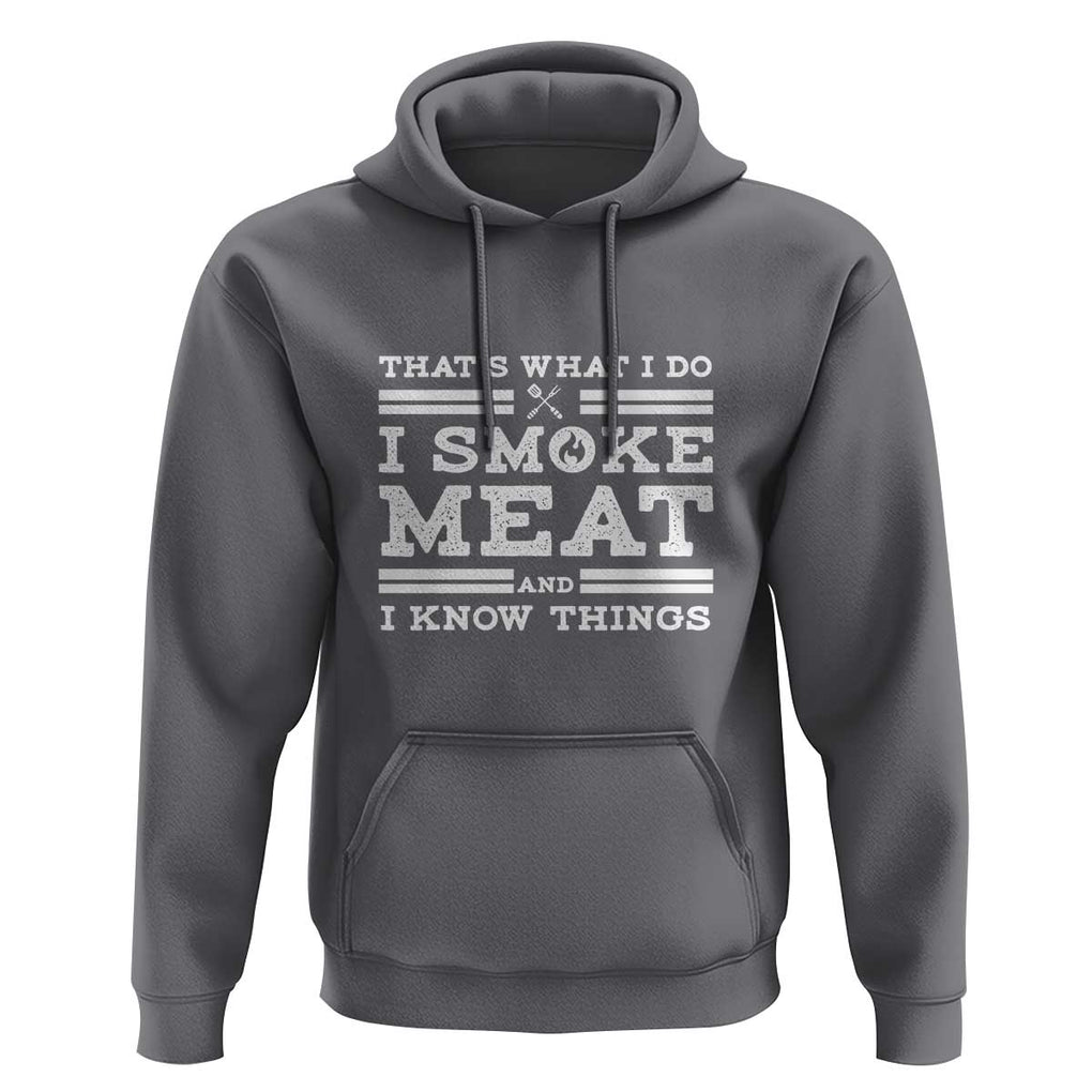 Funny Pitmaster Hoodie I Smoke Meat BBQ Smoker Grill Gift TS01 Charcoal Print Your Wear