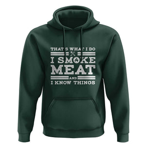Funny Pitmaster Hoodie I Smoke Meat BBQ Smoker Grill Gift TS01 Dark Forest Green Print Your Wear