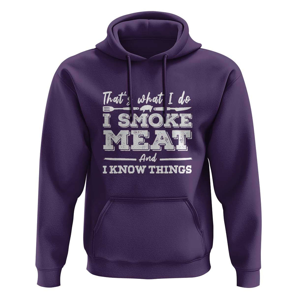I'd Smoke That - Funny Meat BBQ Season Smoker & Grilling Hoodie TS01 Purple Print Your Wear