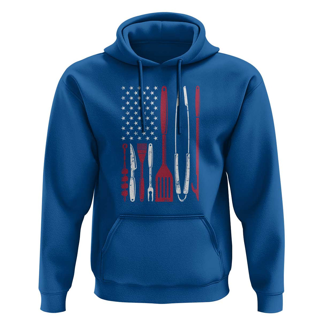 BBQ Smoking Hoodie Barbecue Chef Smoking Tools Grilling Pit Master TS01 Royal Blue Print Your Wear