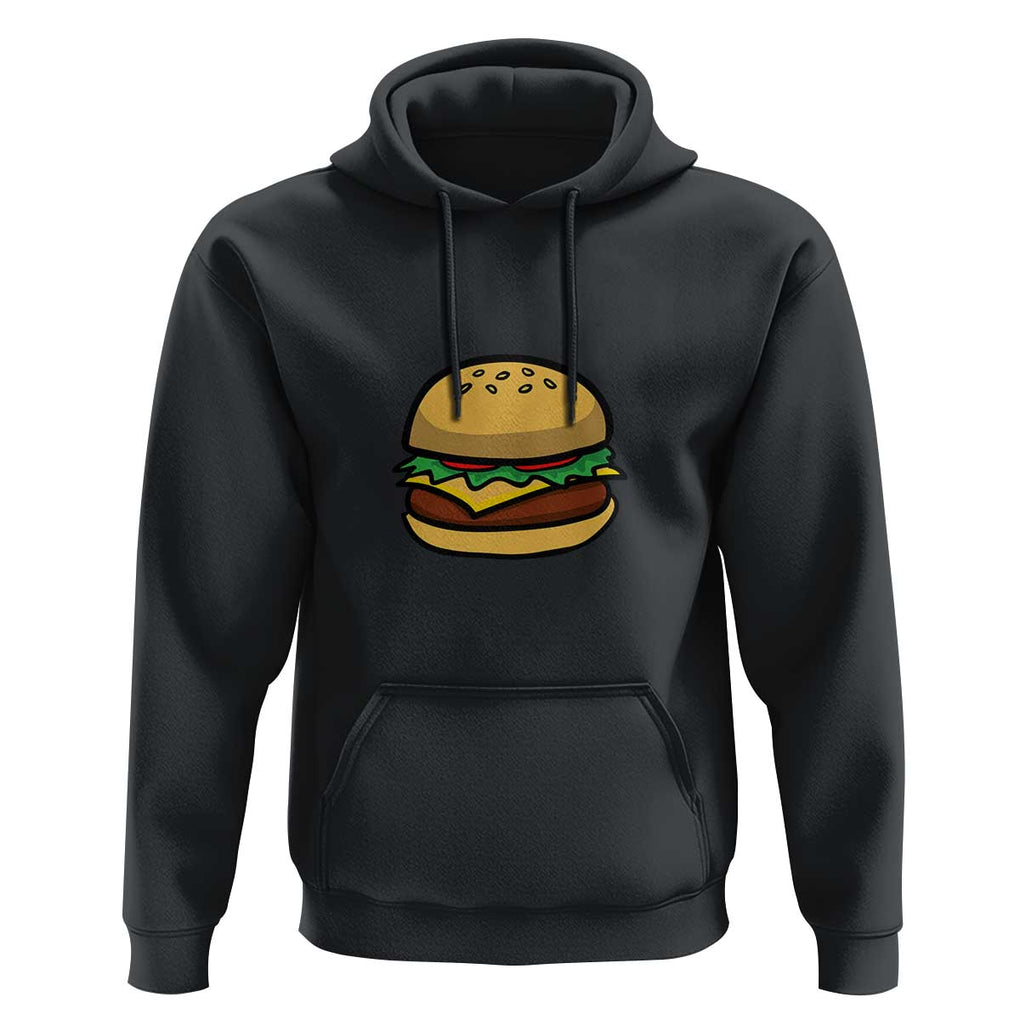Hamburger Cheese BBQ Hoodie Cheeseburger Emoticon TS01 Black Print Your Wear