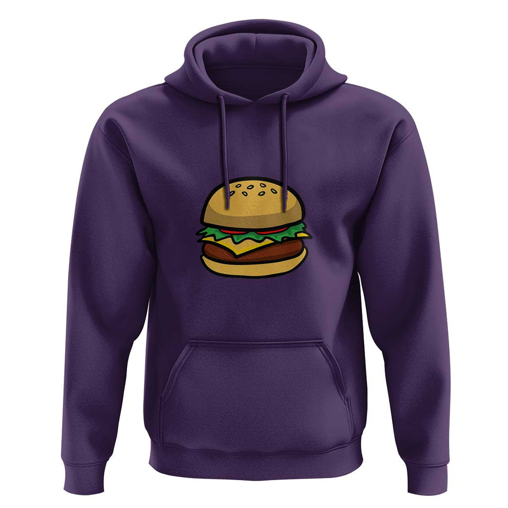 Hamburger Cheese BBQ Hoodie Cheeseburger Emoticon TS01 Purple Print Your Wear