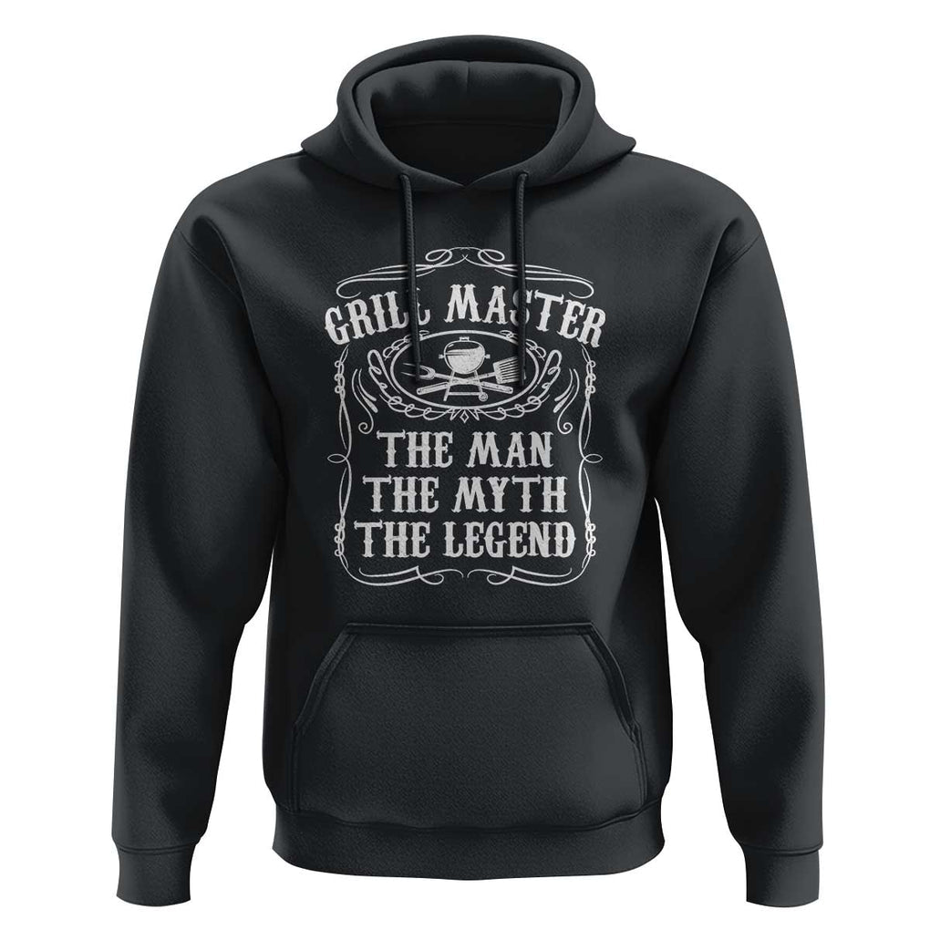 Master Legend BBQ Smoker Hoodie Grilling Enthusiast Gift, Funny BBQ Tee, Comfortable Cotton TS01 Black Print Your Wear