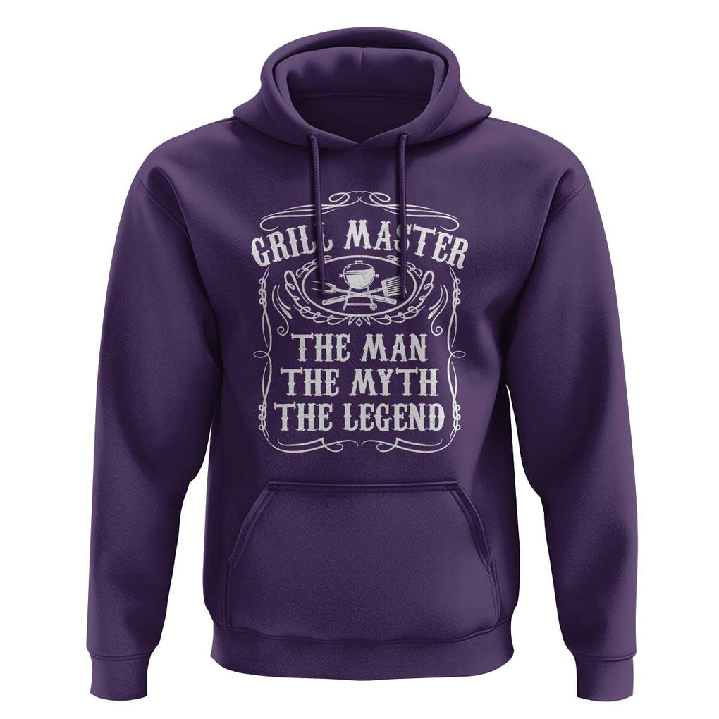 Master Legend BBQ Smoker Hoodie Grilling Enthusiast Gift, Funny BBQ Tee, Comfortable Cotton TS01 Purple Print Your Wear