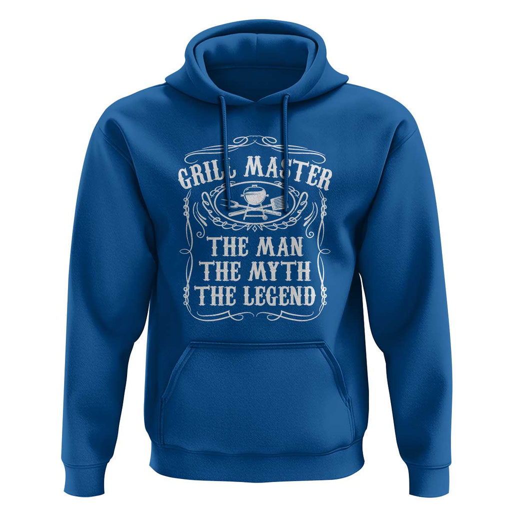 Master Legend BBQ Smoker Hoodie Grilling Enthusiast Gift, Funny BBQ Tee, Comfortable Cotton TS01 Royal Blue Print Your Wear