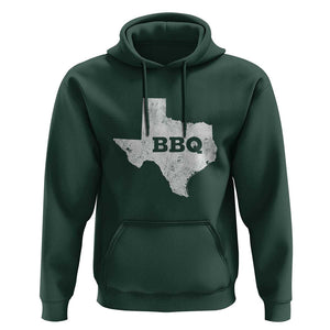 Vintage Retro Texas BBQ Hoodie State Pride Barbecue Graphic, Soft Cotton Tee, Classic Design TS01 Dark Forest Green Print Your Wear