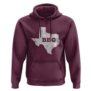 Vintage Retro Texas BBQ Hoodie State Pride Barbecue Graphic, Soft Cotton Tee, Classic Design TS01 Maroon Print Your Wear