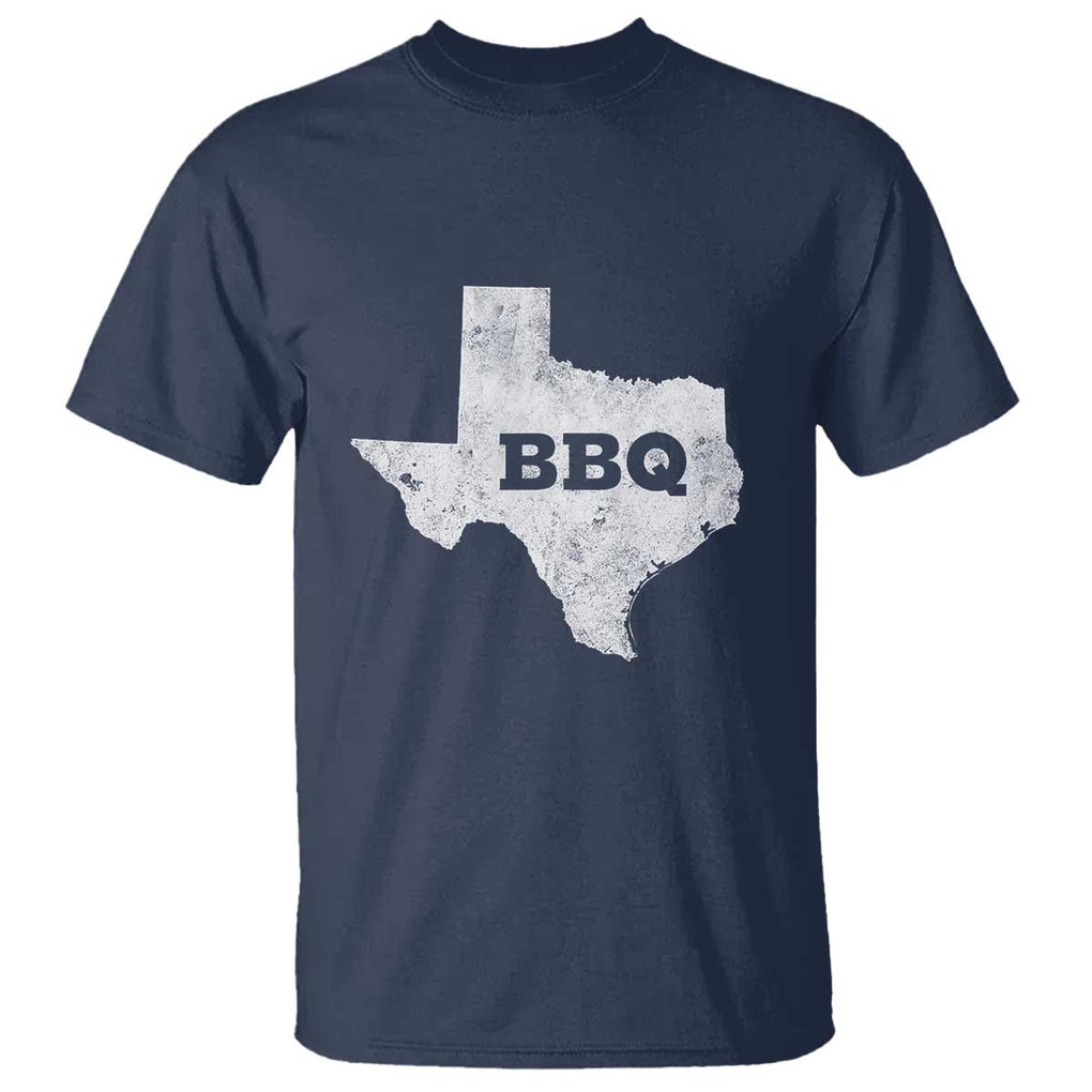 Vintage Retro Texas BBQ T Shirt State Pride Barbecue Graphic, Soft Cotton Tee, Classic Design TS01 Navy Print Your Wear