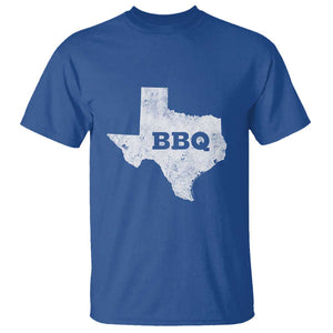 Vintage Retro Texas BBQ T Shirt State Pride Barbecue Graphic, Soft Cotton Tee, Classic Design TS01 Royal Blue Print Your Wear