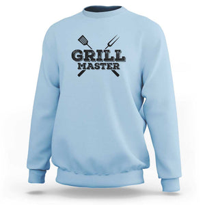 Grill Master BBQ Smoker Sweatshirt Barbecue Grilling Tee, Perfect for BBQ Enthusiasts, Comfortable Cotton TS01 Light Blue Print Your Wear