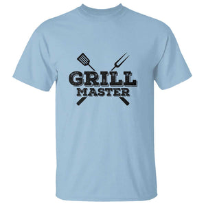 Grill Master BBQ Smoker T Shirt Barbecue Grilling Tee, Perfect for BBQ Enthusiasts, Comfortable Cotton TS01 Light Blue Print Your Wear