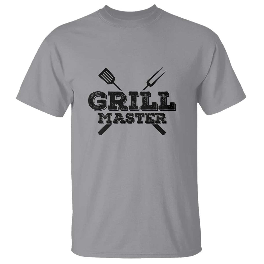 Grill Master BBQ Smoker T Shirt Barbecue Grilling Tee, Perfect for BBQ Enthusiasts, Comfortable Cotton TS01 Sport Gray Print Your Wear