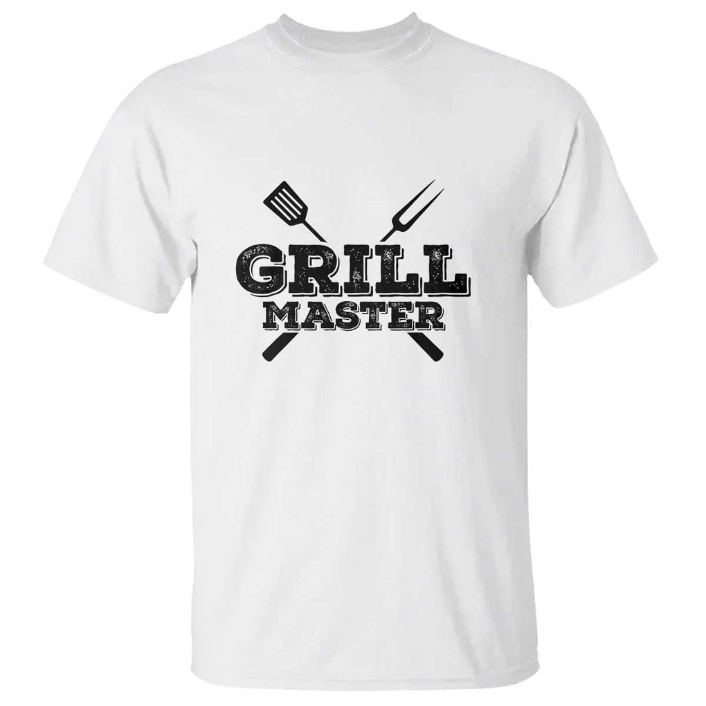 Grill Master BBQ Smoker T Shirt Barbecue Grilling Tee, Perfect for BBQ Enthusiasts, Comfortable Cotton TS01 White Print Your Wear