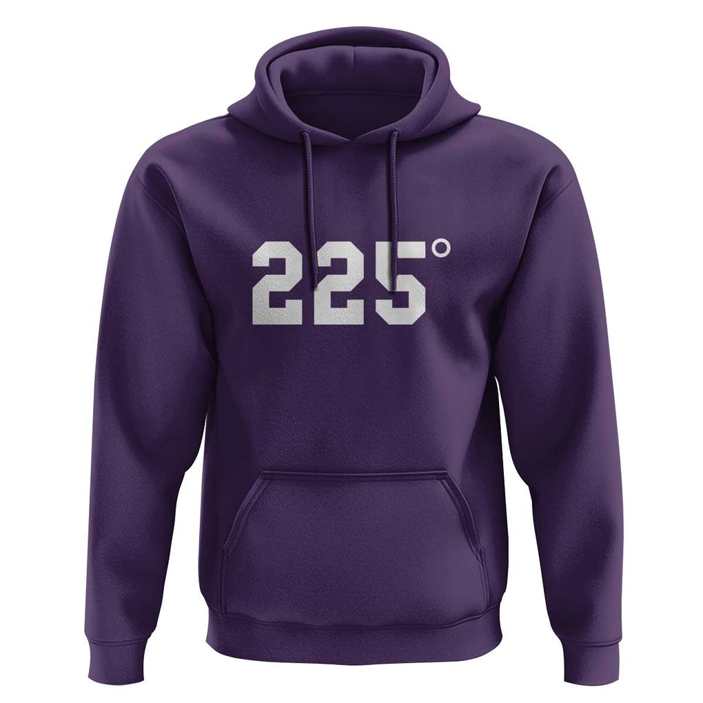 225 Degrees BBQ Hoodie Grilling and Smoking Meat Tee, Barbecue Enthusiast Gift TS01 Purple Print Your Wear