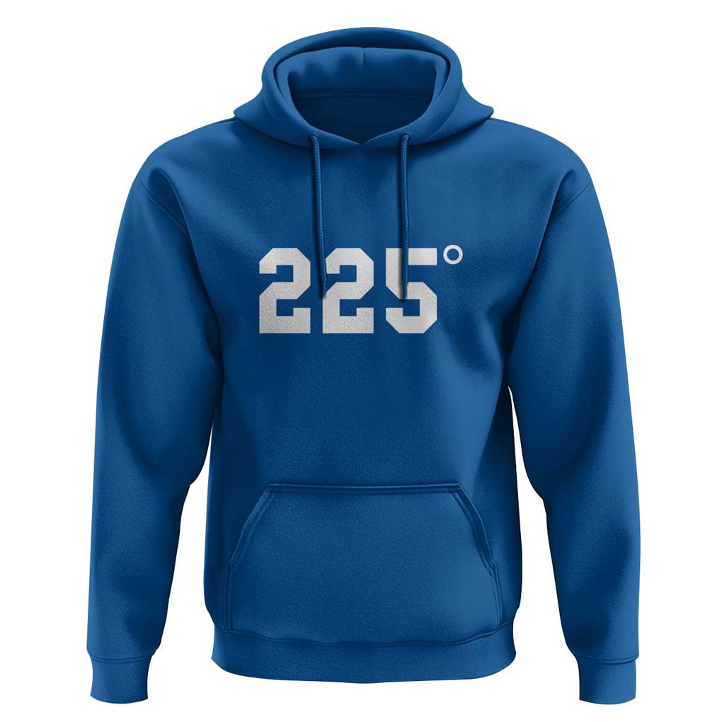 225 Degrees BBQ Hoodie Grilling and Smoking Meat Tee, Barbecue Enthusiast Gift TS01 Royal Blue Print Your Wear
