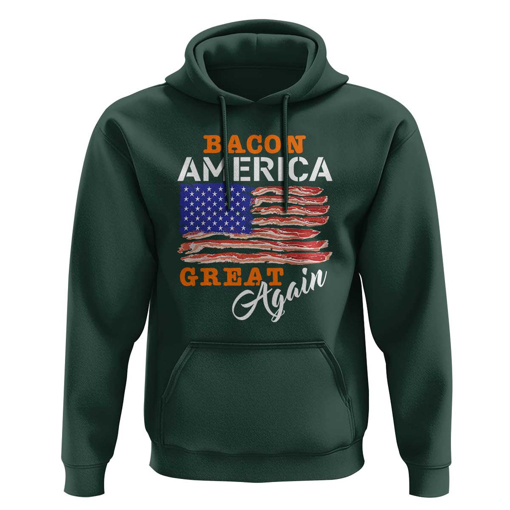 2024 BBQ Hoodie Bacon America Great AgainFunny Barbecue TS01 Dark Forest Green Print Your Wear