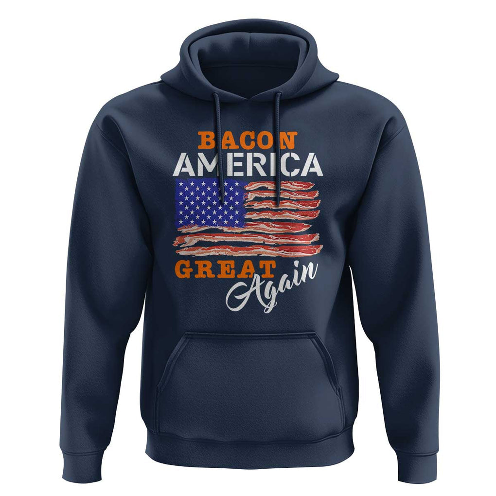 2024 BBQ Hoodie Bacon America Great AgainFunny Barbecue TS01 Navy Print Your Wear