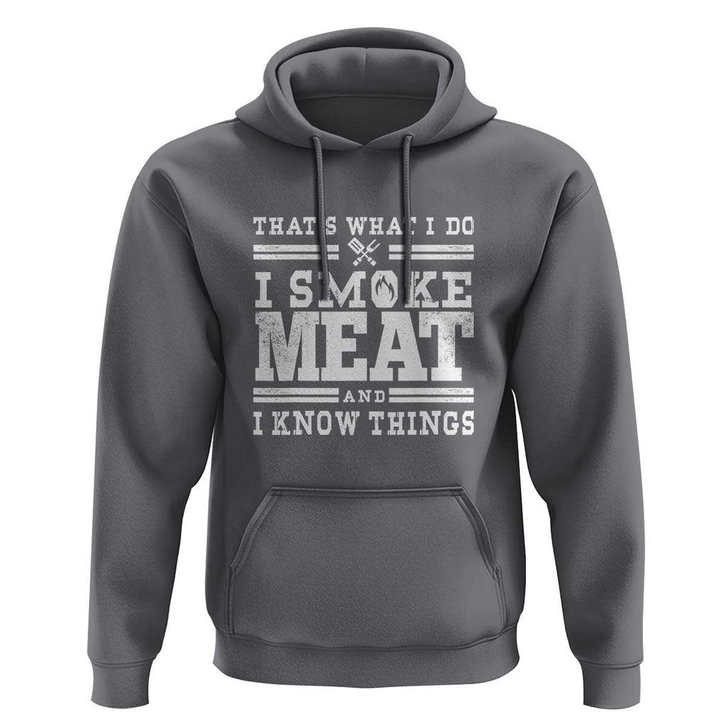 Funny Pitmaster BBQ Hoodie I Smoke Meat Smoker Grill Gift TS01 Charcoal Print Your Wear