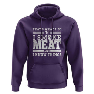 Funny Pitmaster BBQ Hoodie I Smoke Meat Smoker Grill Gift TS01 Purple Print Your Wear