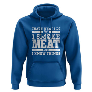 Funny Pitmaster BBQ Hoodie I Smoke Meat Smoker Grill Gift TS01 Royal Blue Print Your Wear