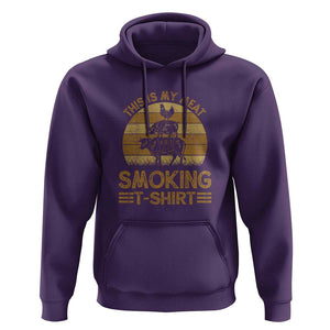 Funny Meat Smoking Hoodie BBQ Barbeque Dad Gift TS01 Purple Print Your Wear