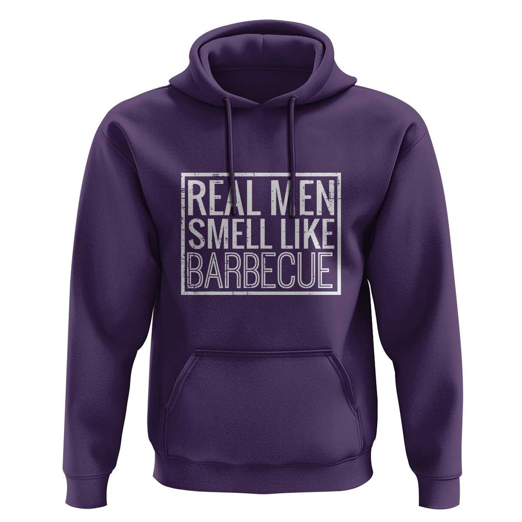 Real Men Smell Like Barbecue Hoodie Funny BBQ Grill Dad Grandpa Gift TS01 Purple Print Your Wear