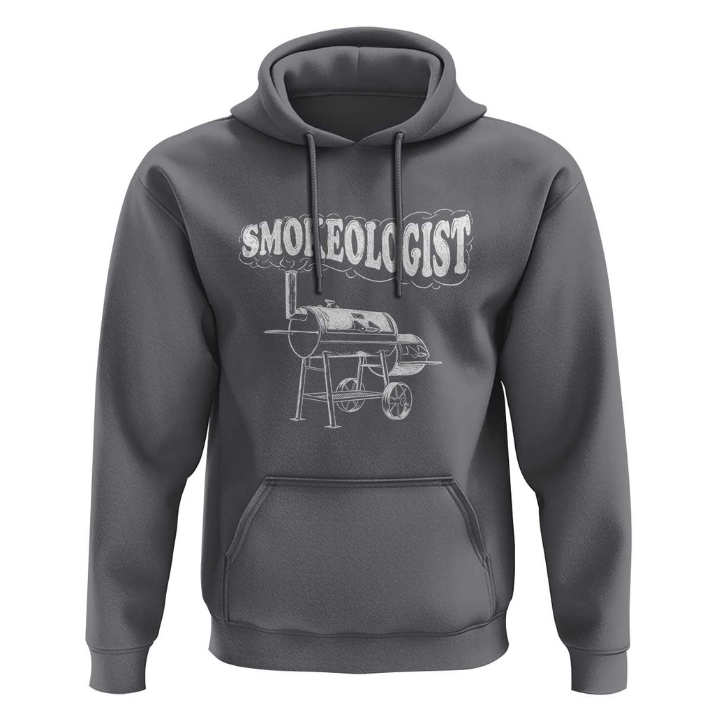 Smokeologist Hoodie Funny Pitmaster BBQ Smoker Grilling Gift TS01 Charcoal Print Your Wear