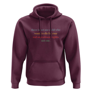 Women's Awareness Hoodie There Is Not One Child Who Wants to Die - Powerful Anti-Violence Message TS01 Maroon Print Your Wear