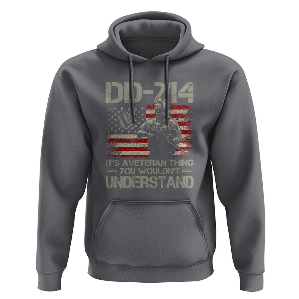 DD-214 It's a Veteran Thing You Wouldnt Understand - Proud Military Veteran Hoodie TS01 Charcoal Print Your Wear
