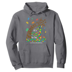 Giraffe Autism Hoodie Its Ok To Be Different Giraffe Mom And Baby TS01 Charcoal Printyourwear