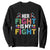 Autism Support Sweatshirt Her Fight is My Fight Warriors Jigsaw Fighters Puzzle Ribbon TS01 Black Printyourwear
