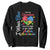 Autism Grandparents Sweatshirt I Wear Blue For My Grandson Because His Fight is My Fight Grandma Grandpa TS01 Black Printyourwear