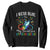 Autism Grandparents Sweatshirt I Wear Blue For My Grandson Grandma Grandpa Rainbow Infinity with Feather Butterfly TS01 Black Printyourwear