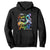 Autism Support Hoodie Her Fight Is My Fight Floral Rainbow Ribbon TS01 Black Printyourwear