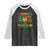 Juneteenth Raglan Shirt Breaking Every Chain Since 1865 American Flag TS01 Black White Print Your Wear