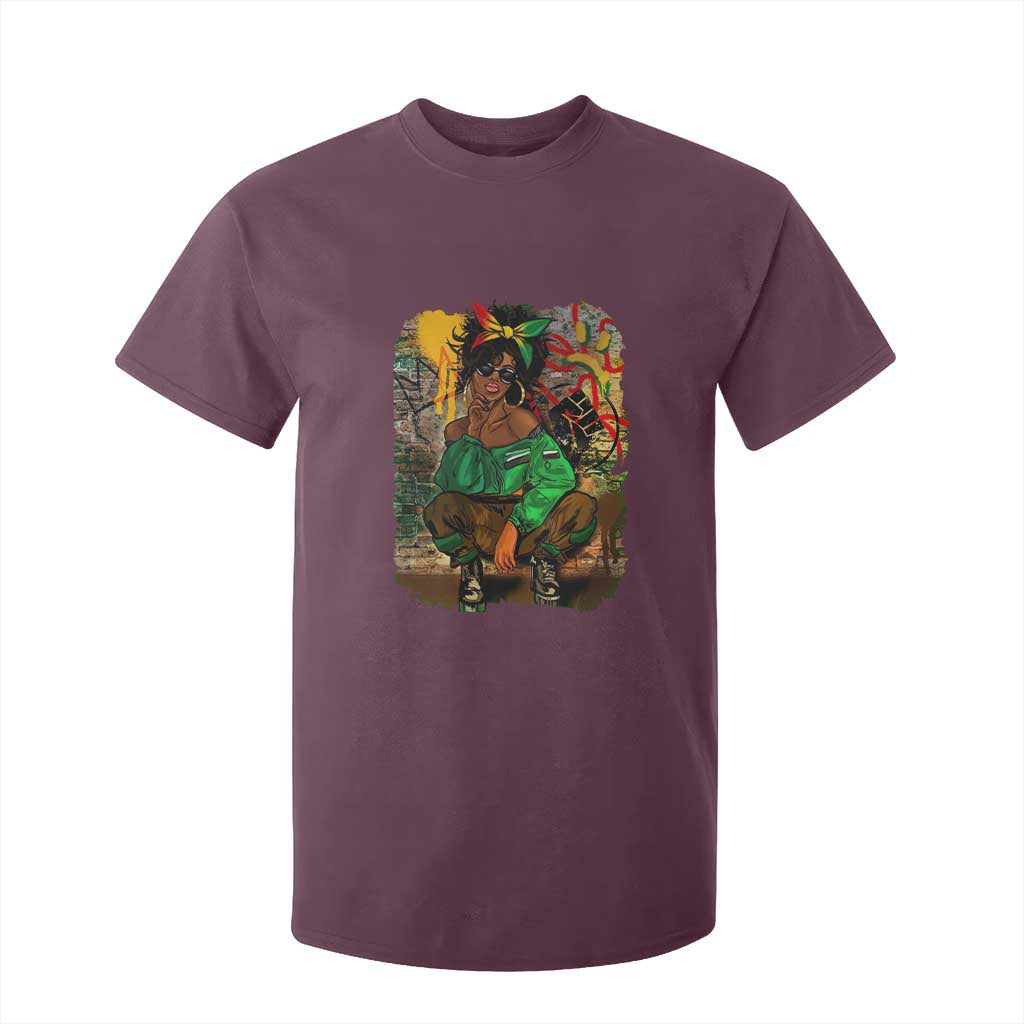 Black Heritage Pride T Shirt For Kid For Melanin Black Women TS01 Maroon Print Your Wear