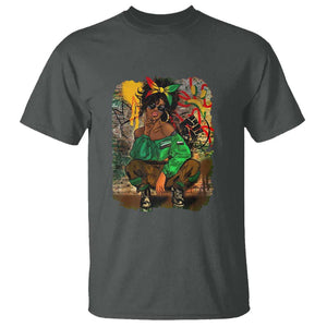 Black Heritage T Shirt For Melanin Black Women TS01 Dark Heather Print Your Wear