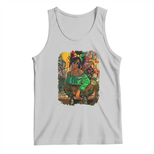 Black Heritage Pride Tank Top For Melanin Black Women TS01 Ash Print Your Wear