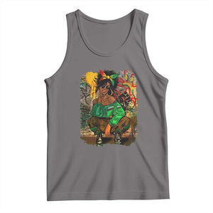 Black Heritage Pride Tank Top For Melanin Black Women TS01 Deep Heather Print Your Wear