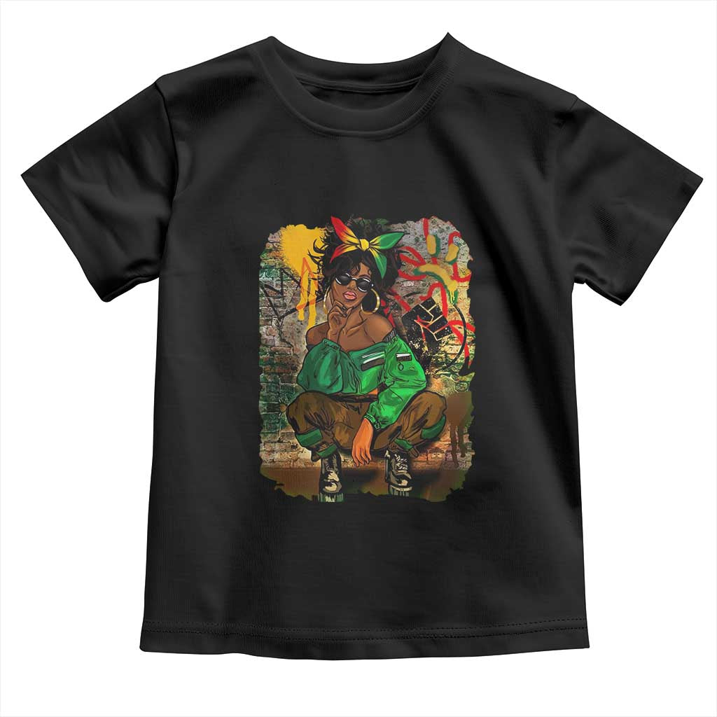 Black Heritage Pride Toddler T Shirt For Melanin Black Women TS01 Black Print Your Wear