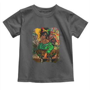 Black Heritage Pride Toddler T Shirt For Melanin Black Women TS01 Dark Heather Print Your Wear