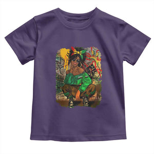 Black Heritage Pride Toddler T Shirt For Melanin Black Women TS01 Purple Print Your Wear