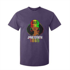 Afro Queen T Shirt For Kid Juneteenth 1865 TS01 Purple Print Your Wear