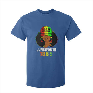 Afro Queen T Shirt For Kid Juneteenth 1865 TS01 Royal Blue Print Your Wear