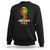 Queen Afro Sweatshirt Juneteenth 1865 TS01 Black Printyourwear